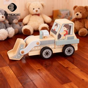 Divertenti Giocattoli del Traffico: Kit di Camion in Legno Personalizzati con Cartoni Animati, Giocattoli a Retrocarica per Bambini, <span class=keywords><strong>Modellini</strong></span> di Auto da Ingegnere in <span class=keywords><strong>Scala</strong></span> <span class=keywords><strong>1</strong></span>:1500 - Product Image 3