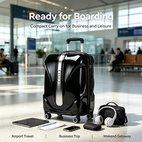 Valise trolley rigide 20 pouces avec serrure TSA, roues silencieuses à 360°, bagage de voyage léger pour voyages d'affaires OEM ODM