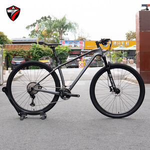 Bicicleta de <span class=keywords><strong>Montaña</strong></span> de Fibra de Carbono, 2x12 Velocidades, Suspensión Delantera, Freno de Disco Hidráulico, 27.5/29 Pulgadas, Todoterreno, Carga de 150 kg, Aleación de Aluminio - Product Image 1
