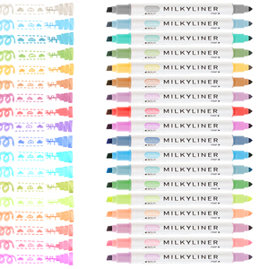 Juego de Marcadores <span class=keywords><strong>Pastel</strong></span> Personalizables, 24 Colores <span class=keywords><strong>Pastel</strong></span>, Marcadores Bíblicos, Sin Sangrado, Punta Doble, Fluorescentes - Product Image 6