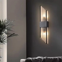 Salon cristal applique murale hôtel usage domestique applique murale chambre escalier avec luxe moderne de haute qualité