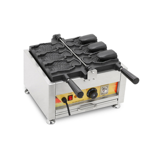 2024 nouveau gaufrier industriel/machine à gaufres à crème glacée japonaise/gaufrier en forme <span class=keywords><strong>de</strong></span> vivaneau - Product Image 1