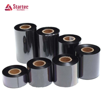 Cinta de Transferencia Térmica Premium de Fábrica, Cera/Resina, Resistente a Rayones, para Impresoras de Códigos de Barras Zebra, TSC, GODEX