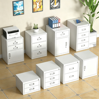 Armoire de classement mobile en acier sous bureau avec serrure, trois tiroirs, unité de rangement de bureau moderne et basse pour espace de travail à domicile, fabriquée en Chine