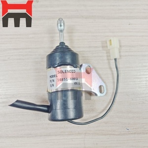 Excavator Electric Parts <b>12V</b> 24V Flameout Solenoid Valve <b>Switch</b> 16851-60014 - Product Image 1