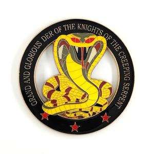 Masonic regalia-emblema de coche de la serpiente, accesorio redondo, masónico - Product Image 1