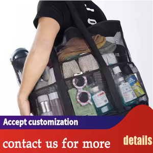 Ouye Custom Printed Handles Reusable Custom <strong>Nylon</strong> Mesh <strong>Tote</strong> <strong>Bag</strong> Mesh Shopping <strong>Bag</strong> Mesh Beach <strong>Bag</strong> <strong>with</strong> Custom Logo - Product Image 6