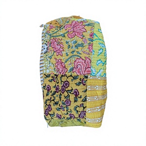 Corn husk clutch pouch Durable makeup pouch wholesale Soft portable puffer bag Lightweight cosmetic caseble Wholesale Make up - Product Image 2