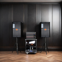 Sistema de Sonido Profesional Completo para KTV, Karaoke y DJ con Altavoz, Amplificador, Micrófono Inalámbrico y Procesador