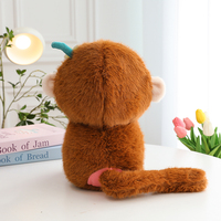 Jouet en peluche singe à visage changeant, doux et mignon, personnalisé, directement de l'usine, pas cher, matière en coton PP hautement élastique et douce pour la peau, fourrure de lapin
