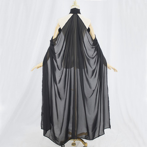 Mantello con Cappuccio in Chiffon, Cappa Medievale, Abito Wicca, Sciarpa per Costume da Strega o Mago, Halloween, Donna, Coldker - Product Image 5