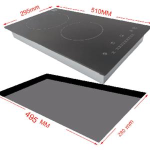 Table de cuisson en céramique à deux brûleurs de 3000 W avec certification ETL - Product Image 5