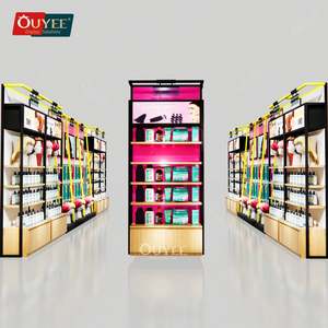 ชั้นวางวิกผมแบบแปลนร้านทำผมสีชมพูบริการออกแบบ3D - Product Image 2