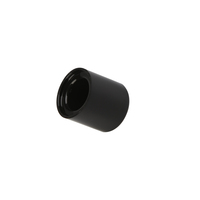 Tapa Magnética de Aluminio para Perfume, Forma Cilíndrica, Elegante, para Botellas con Cuello de 15 mm, Color Negro Brillante, Certificación TUV