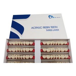 Dents artificielles en résine acrylique pour les dents postérieures, 3 couches, fausses dents, manuelles, certifiées CE, dureté 50.4, sourire dentaire, classe SA32 - Product Image 6