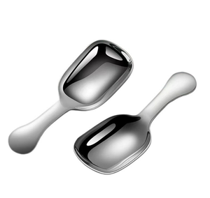 DFK01 Cuchara de té de mango corto elegante, mini cuchara creativa para café y postres, cuchara para té de hojas sueltas con mango corto - Product Image 1