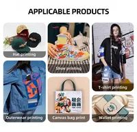 Machine d'impression de t-shirts de qualité industrielle 60 cm, équipée d'un secoueur de poudre automatique pour application de transfert thermique à l'encre blanche