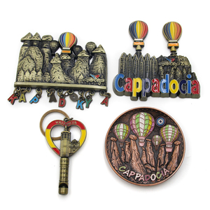 Venta al por mayor personalizado Turquía Capadocia ciudad personalizada 3D Aleación <span class=keywords><strong>de</strong></span> zinc metal recuerdo nevera imán - Product Image 3