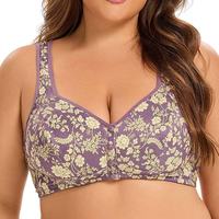 228 #   Soutien-gorge sexy sans armatures respirant, taille super grande, bonnets A-G, 36-52, taille européenne et américaine, explosions sans armatures, sous-vêtements