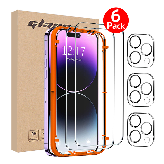 Factory Wholesale for iphone 16 Camera Lens Screen Tempered Glass 2.5D Screen Protector for iPhone 12 13 14 15 16 Pro