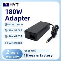 Alimentation électrique pour ordinateur de bureau AC DC 24V-54V 180W avec courant de 3A-7.5A