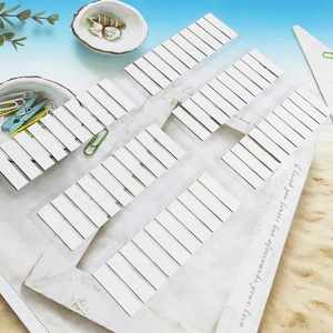 6pcs Multicolor Solid Writable PET Index <b>Labels</b> Self-adhesive File Page Markers Customizable Office School Organization - Product Image 4