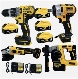 4PCS Cordless <b>Tools</b> Set High Quality Power Wrench Angle Hammer Drill Impact Driver <b>Tool</b> for Construction Use G3-01 5-in-1 Power - Product Image 1