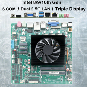 เมนบอร์ดอุตสาหกรรม <span class=keywords><strong>Intel</strong></span> <span class=keywords><strong>HM370</strong></span> Mini ITX เมนบอร์ด8/9/10th Gen H Series 6 COM จอแสดงผลคู่2.5G LAN Mini ITX - Product Image 1