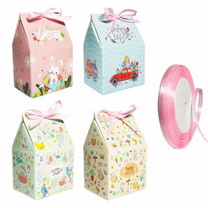 Cajas de papel de cartón para dulces, galletas, Chocolate, feliz Pascua, suministros de recuerdo de fiesta, caja de embalaje de regalo para niños, <span class=keywords><strong>precio</strong></span> de fábrica - Product Image 1