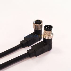 แผงหน้าแปลนเซ็นเซอร์ M12 4ขาข้อต่อแบบมีเกลียวเชื่อม5PIN ตัวผู้และตัวเมียสำหรับ8Pin - Product Image 2