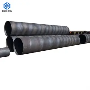 Agricultural Irrigation Pipeline, large diameter x42 x46 x65 sch 40 sch 80 api 5l x52 ssaw spiral welded steel pipe