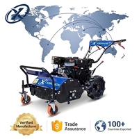 55cm Ultra-Low Profile Benzine Grasmaaier 177F 9PK 600mm Breedte Schudmaaier Zelfrijdende Onkruidverwijderaar voor Palmolieplantages & Wijngaarden