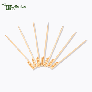 Palillos de bambú desechables de 9 cm <span class=keywords><strong>con</strong></span> cuerpo amarillo, estilo clásico, <span class=keywords><strong>con</strong></span> extremo tipo paleta, mini Teppo, para alimentos finos, al por mayor - Product Image 3