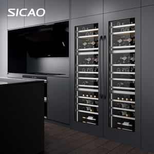 Tủ Làm Mát Rượu Vang Quầy Bar Tủ Làm Lạnh Hầm Rượu Nhà Hàng Phong Cách Hiện Đại Có Quạt Nén Tủ Làm Mát Rượu - Product Image 6