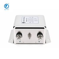 Filtro de Línea de Alimentación CA QEMA2-A7-100A, 100A 250VAC, Terminal Faston de 136mm para Distribución de Energía Industrial