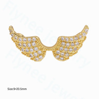 À la mode Bowknot Cubique Zircone Charme Pendentif 18K Plaqué Or Collier Bracelet DIY À La Main Fabrication De Bijoux Accessoires Fourniture