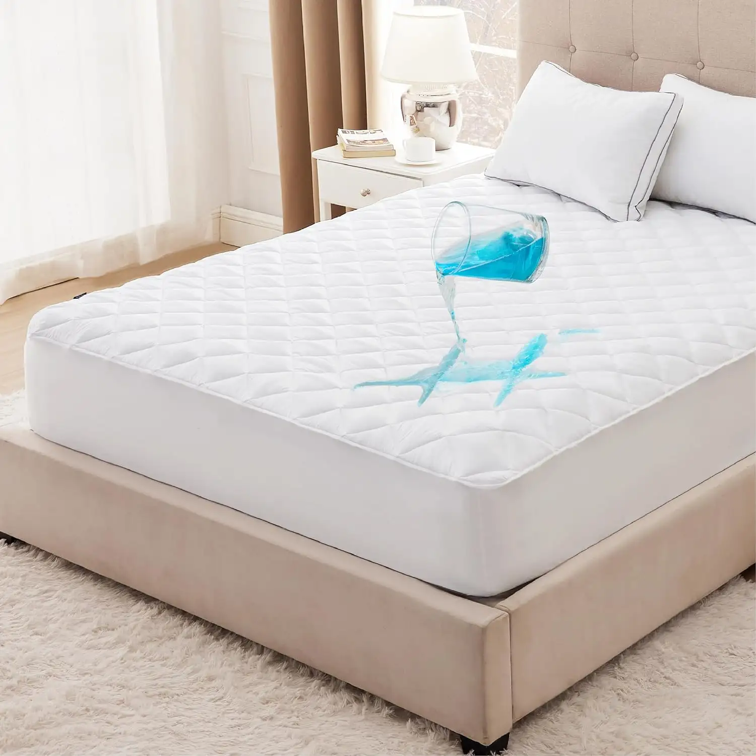 Cloudland drap de lit housses de matelas protecteurs Source protège-matelas hypoallergénique à fermeture éclair coussin de lit imperméable 2023.