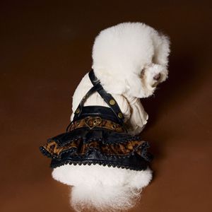 Vestito per Cani con Bretelle Leopardate per Tutte le Stagioni, Abito di Lusso per Animali Domestici, Vestiti Eleganti per Cani di Piccola Taglia - Product Image 4