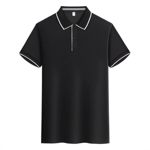 Customized Polo Shirts For Milk Tea Shops Logo Printing Summer Short Sleeve Women Workwear Solid Color Polyester Fiber - Product Image 3