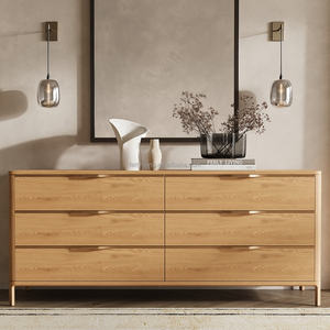 FERLY Comò Moderno di Lusso Artigianale Elegante con 6 Cassetti in Legno per Camera da Letto - Product Image 1