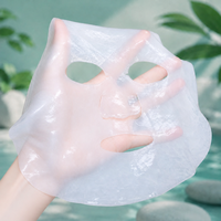 Masque facial en tissu de biocellulose de noix de coco, masque en feuille sèche pour la production de soins de la peau