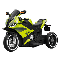 Moto électrique pour enfants avec éclairage et musique, tricycle multifonctionnel en plastique avec roues auxiliaires pour enfants, intérieur/extérieur