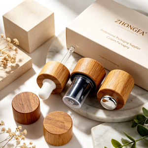 Capsules compte-gouttes personnalisées OEM en bambou et en bois, fermetures écologiques pour flacons d'huiles essentielles et de sérums, fermeture en bois - Product Image 6
