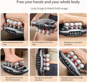 Pistola de Masaje Muscular Profundo Inalámbrica Recargable de 10 Cabezales con 99 Niveles de Velocidad Ajustables para Aliviar el Dolor de Espalda y Brazos - Product Image 3