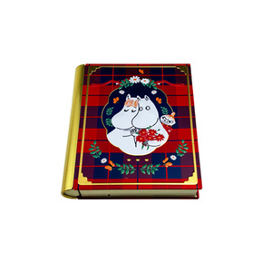 Boîte en fer blanc personnalisée en forme de livre - Cadeau de Noël créatif en fer blanc de qualité alimentaire avec couvercle rabattable pour biscuits, gâteaux, bonbons, chocolats - Product Image 3