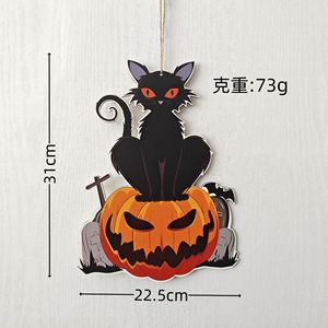 Décoration d'Halloween : Citrouille et Chat Noir en Papier pour Fête Intérieure - Product Image 4