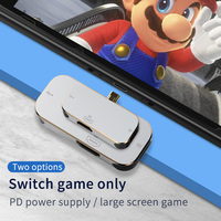 Hub USB Multi Port 3 in 1 Tipe C pria ke HDTV wanita, Extender konversi Data Audio HD 4K kecepatan Super untuk ponsel Gamer