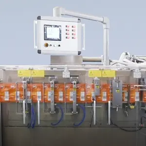 स्वचालित शहद जैतून का तेल दूध की थैली पैकेजिंग पैकिंग मशीन उपकरण