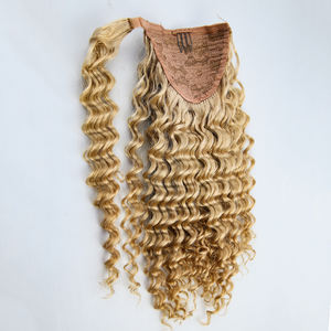 <span class=keywords><strong>Queue</strong></span> <span class=keywords><strong>de</strong></span> <span class=keywords><strong>cheval</strong></span> bouclée Blonde <span class=keywords><strong>platine</strong></span> 100 cheveux humains bruts Deep Wave longues Extensions <span class=keywords><strong>de</strong></span> bande magique à Clip - Product Image 1