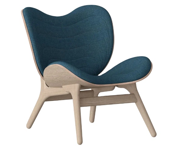 Nordic Style Simple Design Solid Wood Frame Armchair Net Red Shell Shape Living Room Lounge Chair